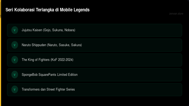 Seri Kolaborasi Skin ML Terlangka